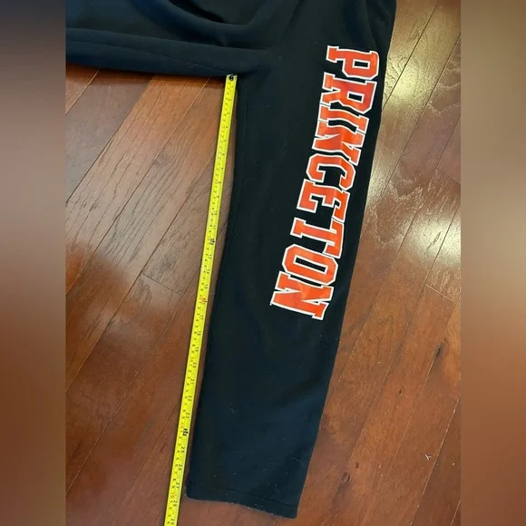 Champion Eco Fleece Princeton University Sweatpant Black Collegiate Comfort Sz S - Picture 5 of 6
